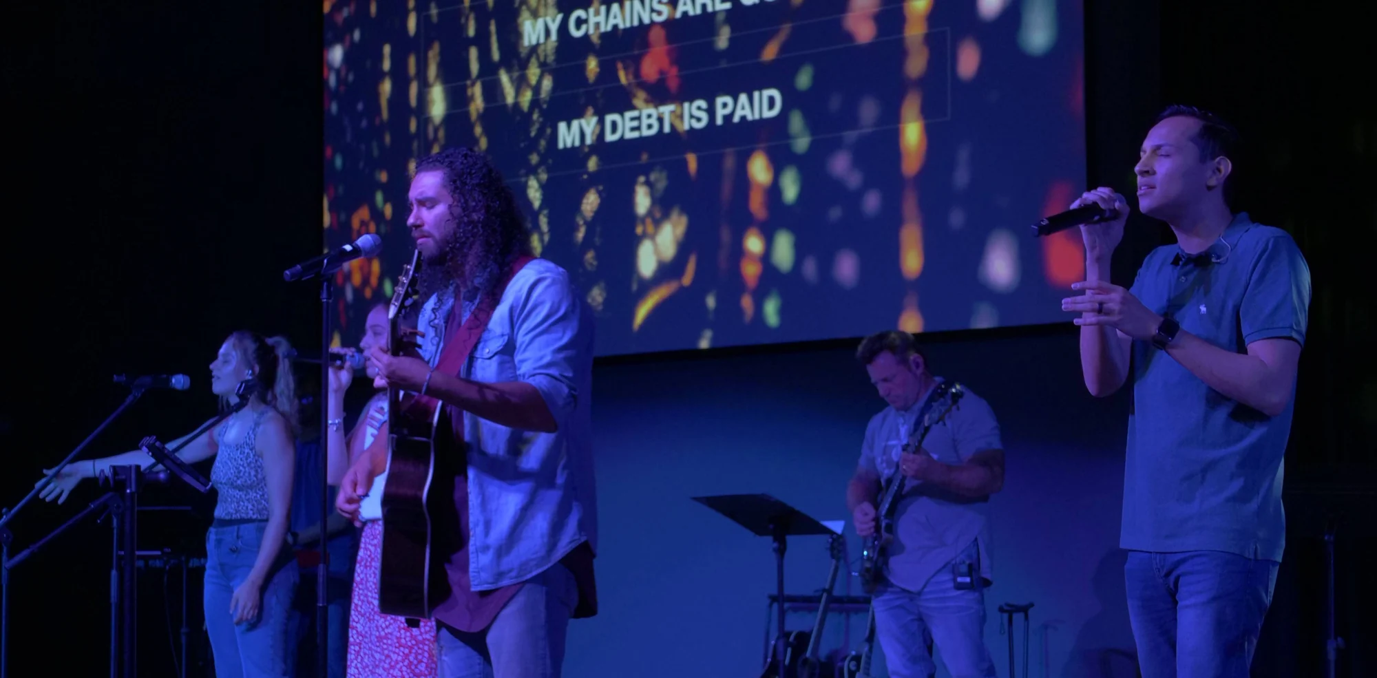 The church worship team
